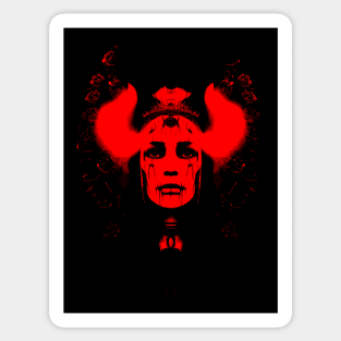 Our Lady Of Holy Death (red version) Sticker